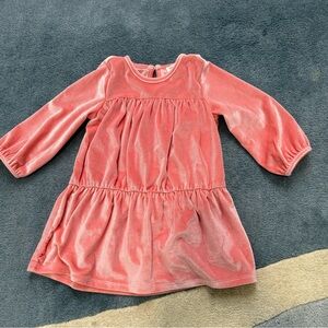 Rockets of Awesome Pink Velvet Dress 12-18 months